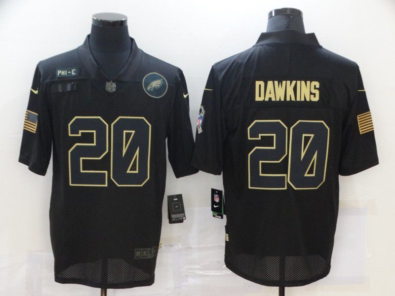Men Philadelphia Eagles #20 Dawkins Black 2022 Vapor Untouchable Limited Nike NFL Jersey